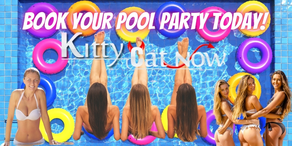 Book your pool party today -Kitty Cat Now St Louis